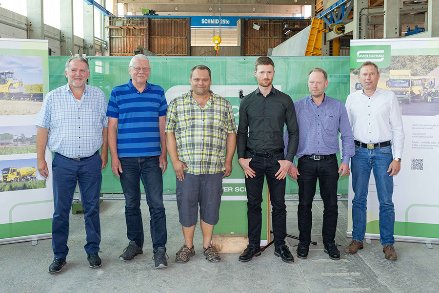 v.l.n.r. Markus Mößnang, Werner Haas, Andreas Köberle, Georg Schmid Junior, Georg Schmid, Florian Schmid
